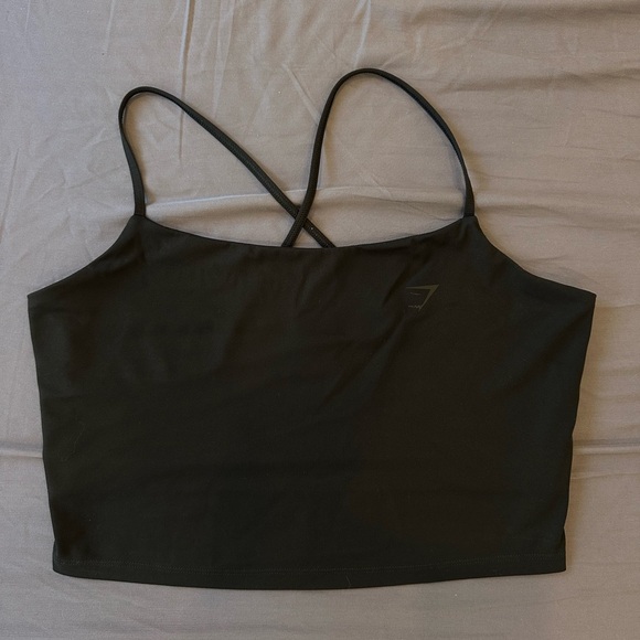 Gymshark Black Strappy Top - Picture 1 of 3